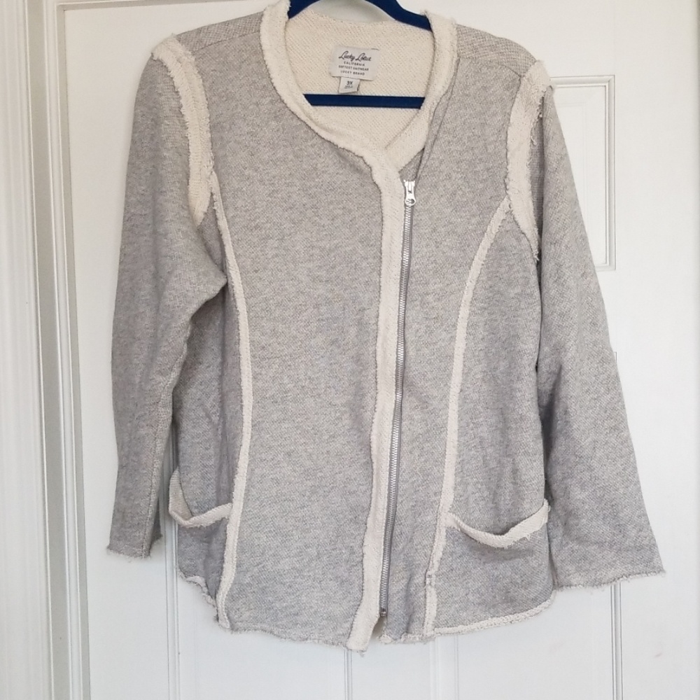 Heather Gray Zipper Sweater